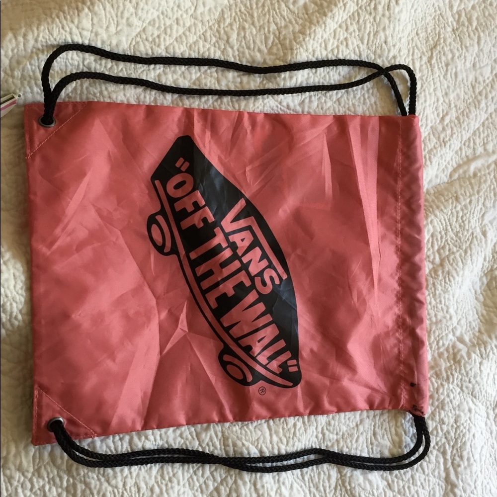 Vans off the wall rose draw string backpack